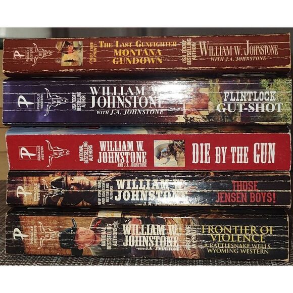 William W. Johnstone lot of 5 Western Cowboy paperbacks - Picture 3 of 6